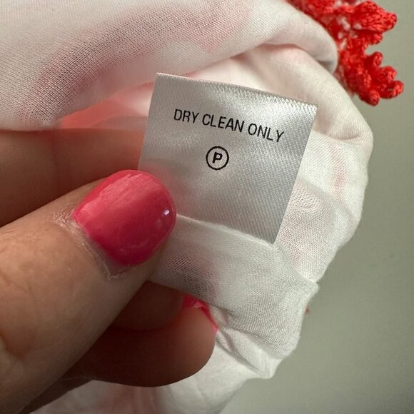 Persifor Brie Dress Size Medium Zebra Pink Tunic Neck Fringe Coverup Preppy NWT - Picture 7 of 12